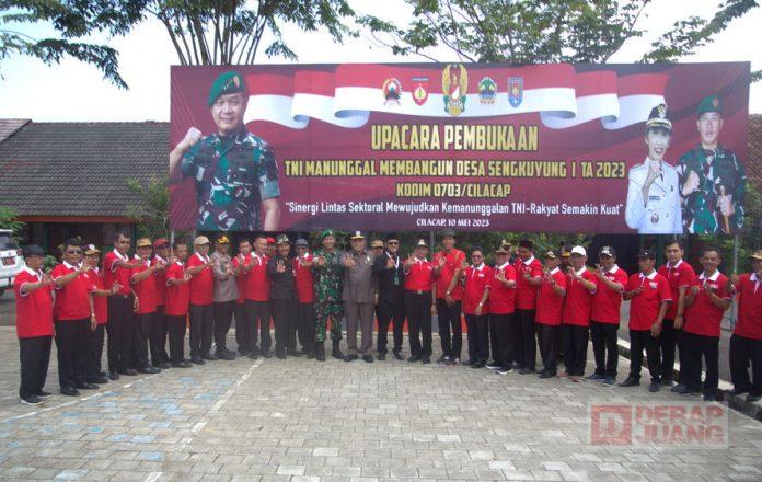 Pembukaan TMMD Sengkuyung Tahap I Tahun 2023 di Kedungbenda, Taufik Harus Saling Bersinergi