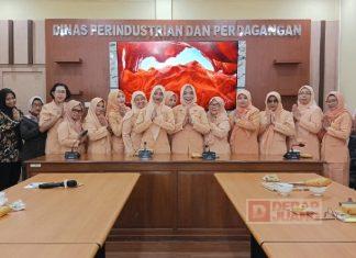 Pererat Silaturahmi DWP Disperindag, Lusia Indah Ajak Tingkatkan Kredibilitas