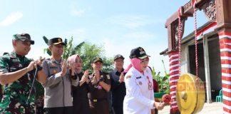 Resmikan TMMD, Sri Sumarni Harap Wujudkan Sinergi Lintas Sektoral