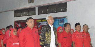 Sambangi DPC PDI Perjuangan Cilacap, Ganjar Serukan Kemenangan