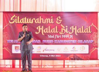 Silaturahmi BUMD Cilacap, Taufik: Mari Bekerja Membangun Cilacap