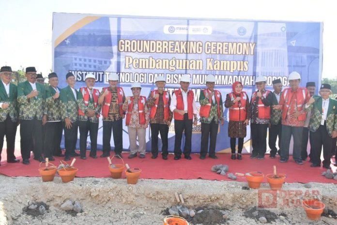 Sri Sumarni Hadiri Peletakan Batu Pertama Kampus ITB-MG