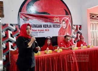 Dr. Hj Dewi Aryani, MSi., gelar Reses serta Halal Bi Halal bersama pengurus DPC, PAC, dan KomandanTe Bintang Dua PDI Perjuangan Kabupaten Tegal.