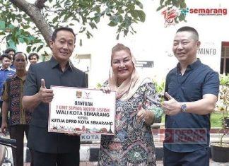 Kadar Lusman dan Forkopimda Resmikan SPKLU di Area Balaikota