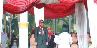 Sri Mulyani Pimpin Upacara Peringatan Hardiknas