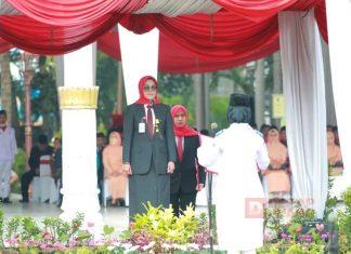 Sri Mulyani Pimpin Upacara Peringatan Hardiknas