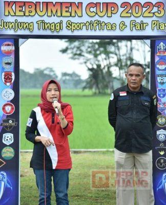Ristawati buka turnamen sepak bola Kebumen Cup 2023.