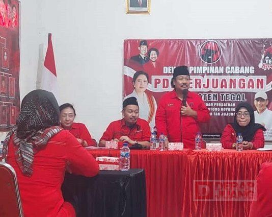 MG. Marhaenismanto resmi jadi Ketua DPC PDI Perjuangan Kabupaten Tegal.
