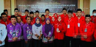 PDI Perjuangan Klaten Resmi Daftarkan 50 Bacaleg Ke KPU