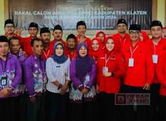 PDI Perjuangan Klaten Resmi Daftarkan 50 Bacaleg Ke KPU