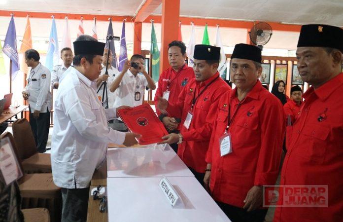 DPC PDI Pemalang Hanya 10 Menit, Berkas Bacaleg PDI Perjuangan Pemalang Dinyatakan Lengkap Oleh KPU.