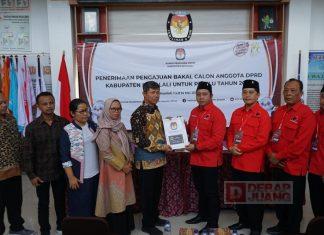 DPC Boyolali Daftarkan 50 Bacaleg ke KPU untuk Pemilu