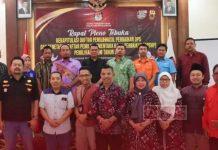 Hadi Waluyo, jajaran Pengurus DPC PDI Perjuangan Kab. Pekalongan, dan KPU dalam acara Rapat Pleno DPSHP.