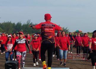 Gelar Senam SICITA, Harris dan Glompong: Untuk Solidkan Barisan Kaum Perempuan.