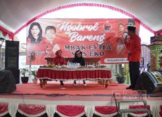 Bersama Bupati dan Masyarakat Desa Banjardowo, Evita Nursanty Dengarkan Aspirasi