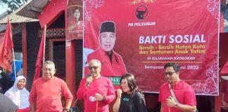 Bersama Rukiyanto, Andrey Gelar Bakti Sosial di Hutan Kota Krobokan