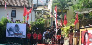 Bung Dance Ikuti Upacara Harlah Pancasila di Atas Kolam Wisata Kalitaman