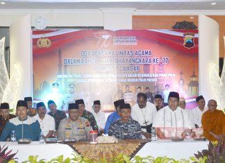 Hadiri Doa Bersama di Peringatan Bhayangkara, Purwanto Ajak Semua Lintas Agama Bersinergi