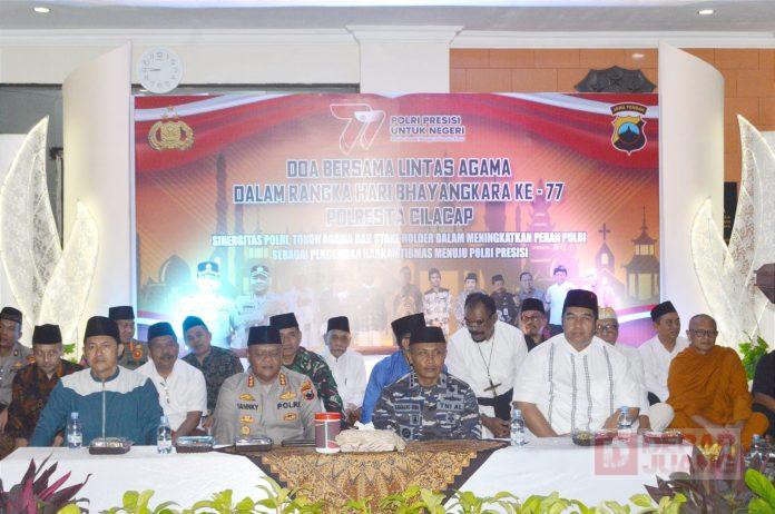 Hadiri Doa Bersama di Peringatan Bhayangkara, Purwanto Ajak Semua Lintas Agama Bersinergi