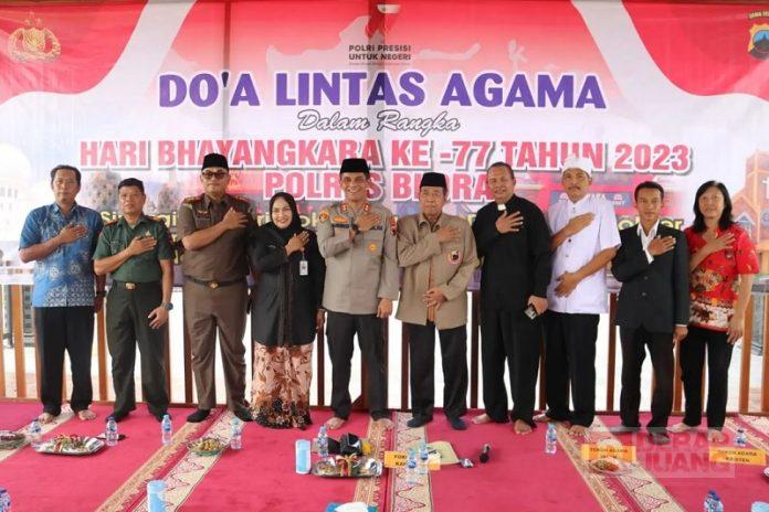 Hadiri Doa Lintas Agama, Mbak Etik Harap Sinergitas Semakin Kuat