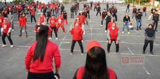 Gelar Senam Sicita, Satgas Cakra Buana Tambah Kekuatan Partai