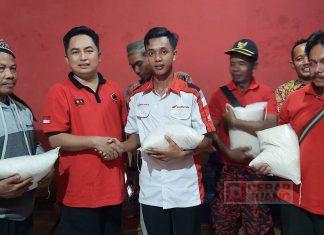 Jaga Stabilitas Ketahanan Pangan, Pujiyono Berikan Bantuan Beras di Bantarsari dan Gandrungmangu