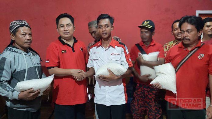 Jaga Stabilitas Ketahanan Pangan, Pujiyono Berikan Bantuan Beras di Bantarsari dan Gandrungmangu