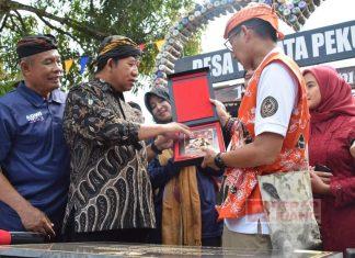 Kunjungan Menparekraf di Pekunden, Bupati Husein Kenalkan Wisata Kampung Mino
