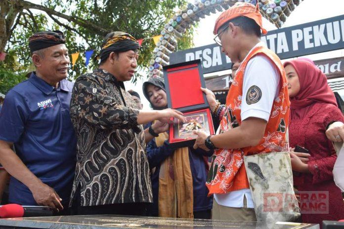 Kunjungan Menparekraf di Pekunden, Bupati Husein Kenalkan Wisata Kampung Mino