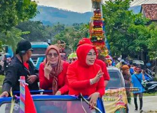 Pelihara dan Lestarikan Tradisi Leluhur, Sri Sumarni Ikuti Iring-iringan Kirab Budaya