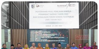 Pemkab Demak Adakan Forum Penyerahan Penilaian Kinerja Perangkat Daerah