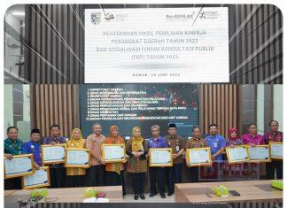 Pemkab Demak Adakan Forum Penyerahan Penilaian Kinerja Perangkat Daerah