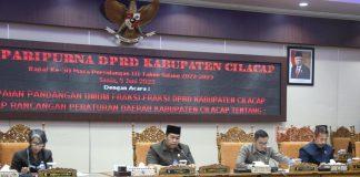 Perdana, Purwanto Pimpin Rapat Paripurna DPRD Cilacap