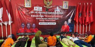 Peringati Bulan Bung Karno, PDI Perjuangan Banyumas Gelar Bakti Sosial Donor Darah