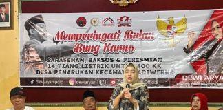 Peringati Bulan Bung Karno, Dewi Aryani Realisasikan Mimpi Warganya