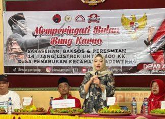 Peringati Bulan Bung Karno, Dewi Aryani Realisasikan Mimpi Warganya
