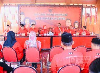 DPC Klaten Pastikan Kader Tegak Lurus Instruksi Partai