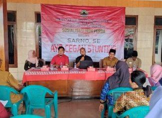 Sarno Sosialisasikan Cara Cegah Stunting Kepada Warga Klego