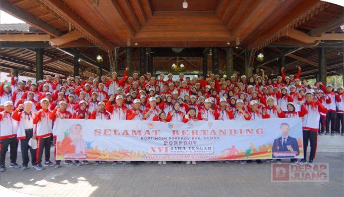 Bupati Demak Lepas 291 Atlet dan Official Porprov Jawa Tengah XVI Pati Raya