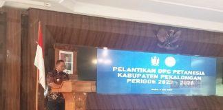 Hadiri Pelantikan DPC Petanesia, Riswadi Tekankan Sinergitas dan Kolaborasi Bersama