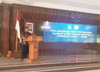 Hadiri Pelantikan DPC Petanesia, Riswadi Tekankan Sinergitas dan Kolaborasi Bersama