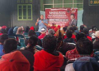 Harris Turino Gelar Sosialisasi 4 Pilar Bersama Struktural Partai di Bojong