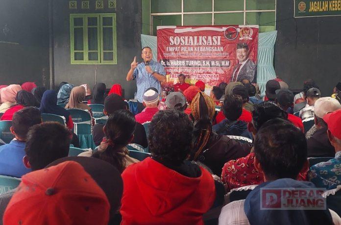 Harris Turino Gelar Sosialisasi 4 Pilar Bersama Struktural Partai di Bojong