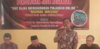 Penyuluhan Jasa Keuangan, Riswadi dan Hendrawan Himbau Masyarakat Waspada Investasi