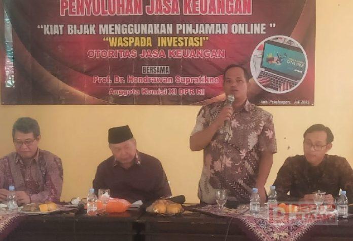 Penyuluhan Jasa Keuangan, Riswadi dan Hendrawan Himbau Masyarakat Waspada Investasi