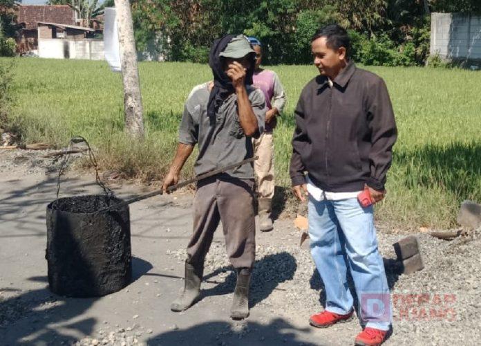 Sumar Rosul Sidak Perbaikan Jalan Werdi dan Rowoyoso-Semut