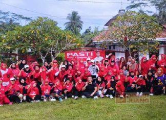 Pak Sam Kenalkan Ideologi Partai pada Ibu-Ibu Melalui Senam