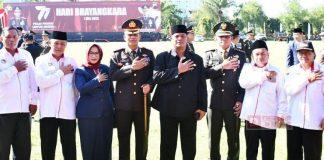 Hadiri Upacara HUT Bhayangkara, Riswadi Harap Polri Semakin Dipercaya Masyarakat