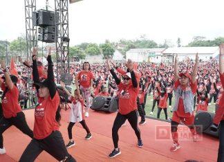 1.753 Perempuan Kalibagor ikuti Parade Senam Sicita dan Jalan Sehat