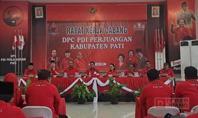 Rakercab Dihadiri Komandan, DPC Pati Optimis Menang Hattrick!